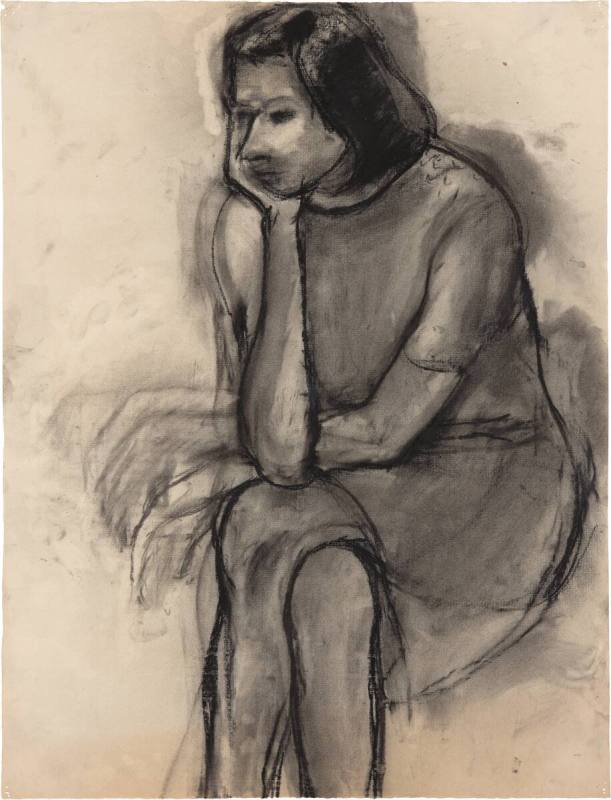 Untitled (Seated Woman, Head in Hand)