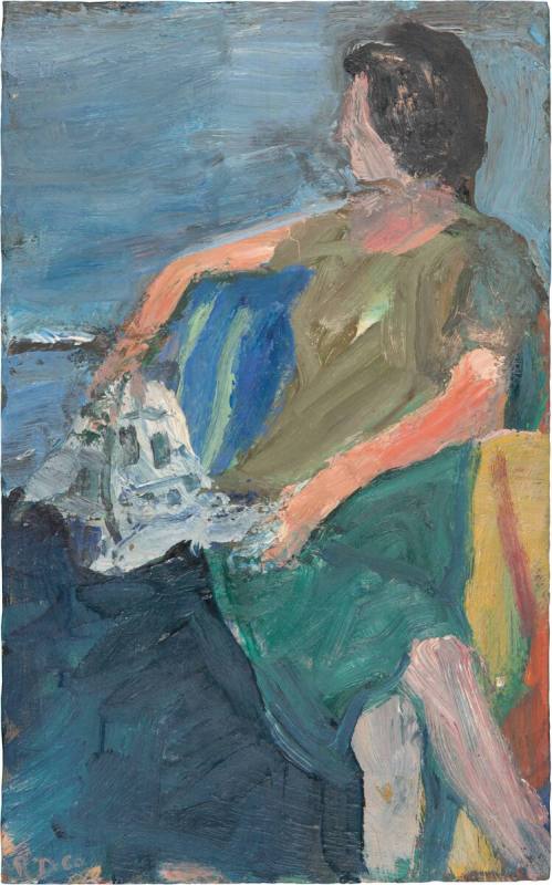 Seated Woman with Newspaper