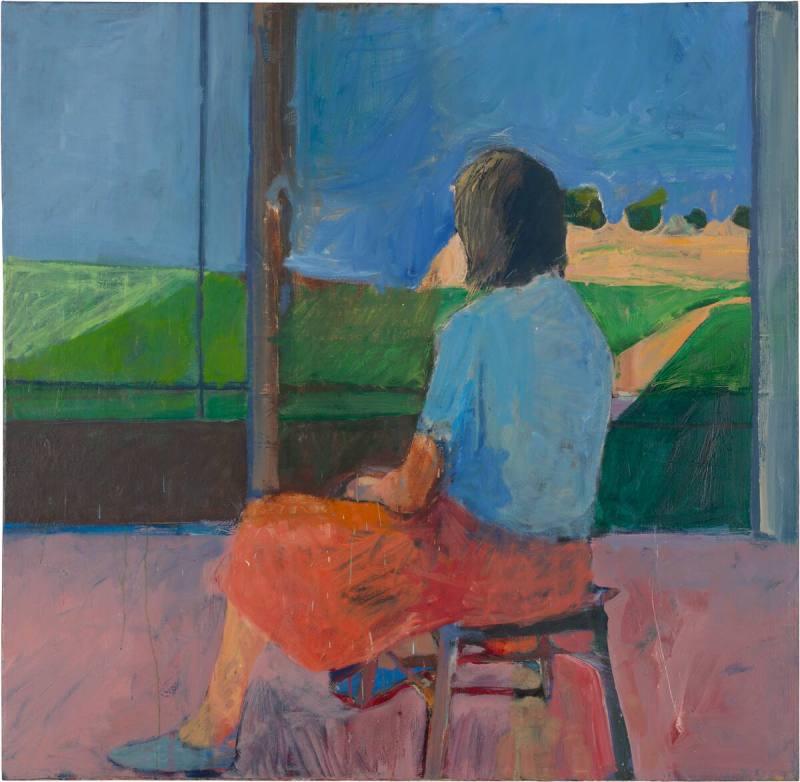 Girl Looking at Landscape