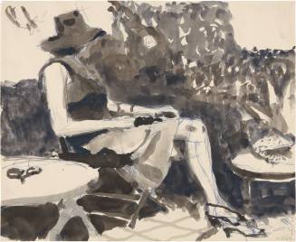 Untitled (Seated Woman with Hat)