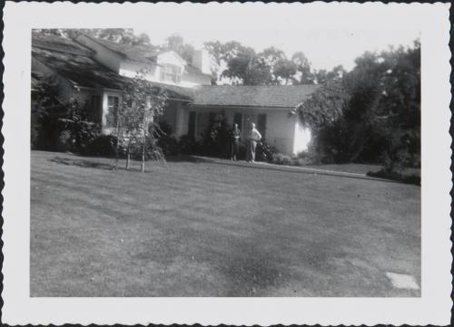 Diebenkorn's parents, Richard Sr. and Dorothy, house in Atherton,CA 1954