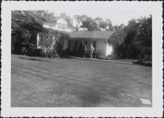 Diebenkorn's parents, Richard Sr. and Dorothy, house in Atherton,CA 1954