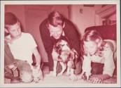 Diebenkorn family at Hillcrest house, Berkeley, CA 1956-1959
