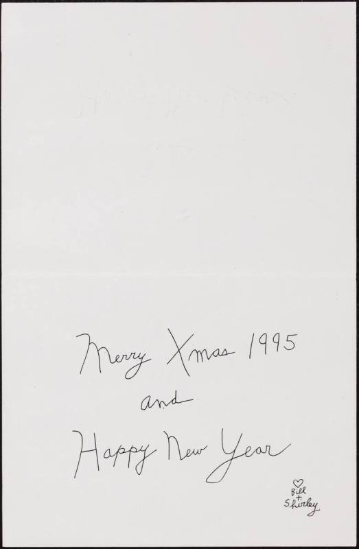 Shirley and Bill BRICE (christmas cards), 1993-2005