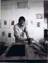 Photographs of Richard Diebenkorn at Crown Point Press by Leo Holub, San Francisco, Calif., 198 ...