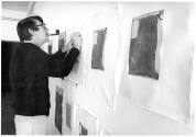 Photographs of Richard Diebenkorn at Crown Point Press by Leo Holub, San Francisco, Calif., 198 ...