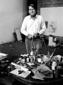Photographs of Richard Diebenkorn at his Ocean Park Studio by Leo Holub, Santa Monica, Calif.,  ...