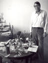 Photographs of Richard Diebenkorn at his Ocean Park Studio by Leo Holub, Santa Monica, Calif.,  ...
