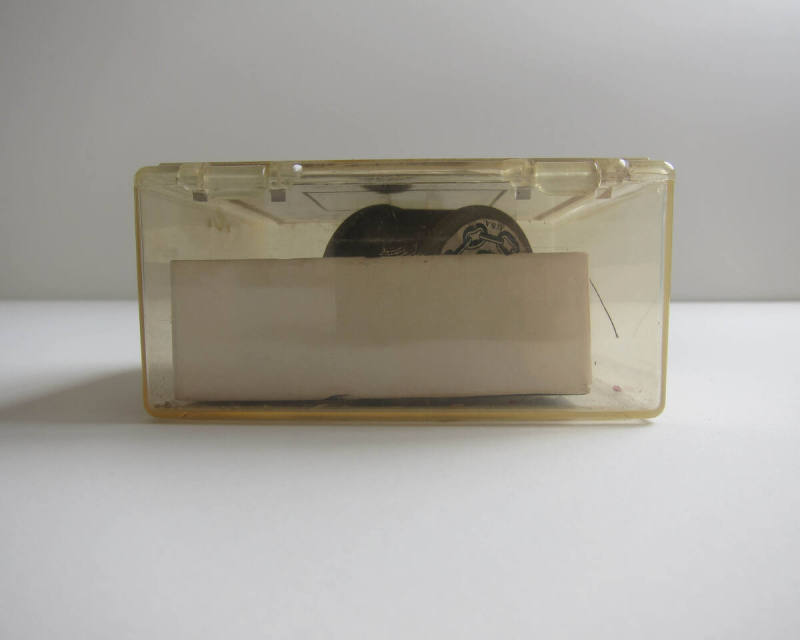 Studio Materials, Clear Plastic Box with Blue Lid