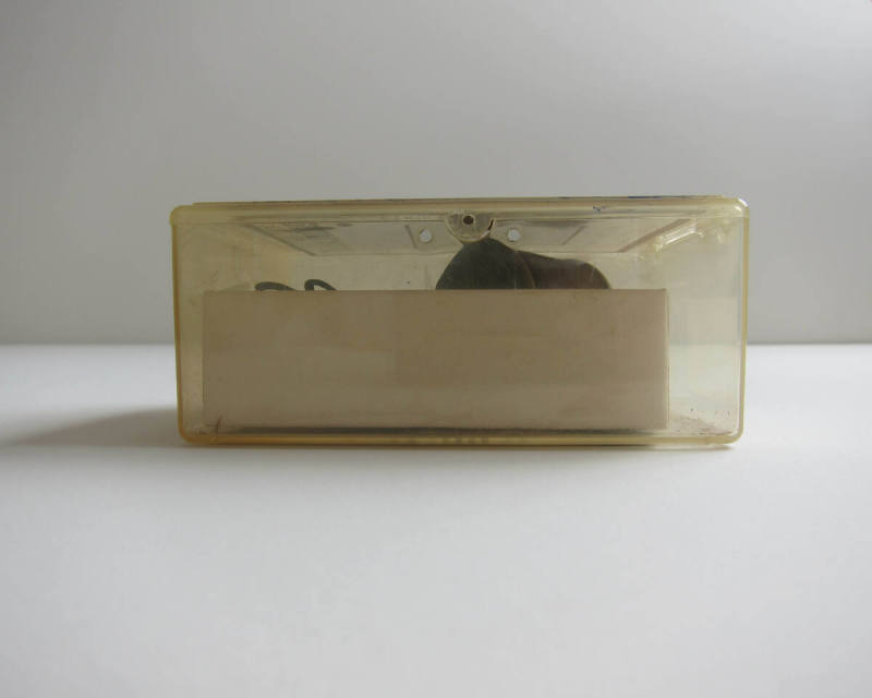 Studio Materials, Clear Plastic Box with Blue Lid
