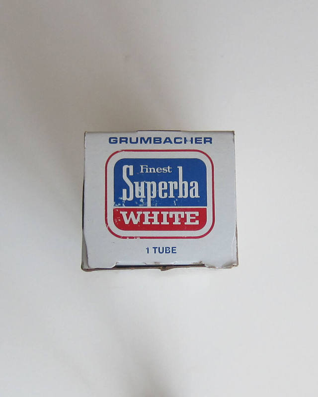 Studio Materials, Box of Grumbacher Superba White Oil Color