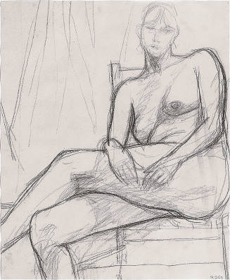 Untitled (Seated Nude with Legs Crossed)