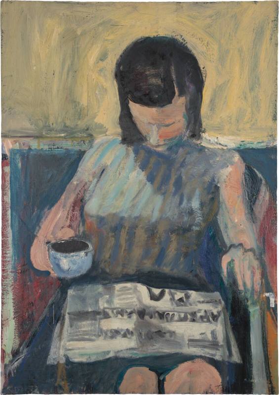 Woman with Newspaper