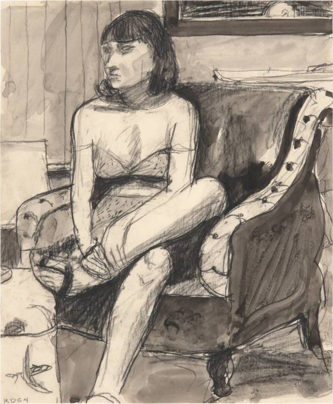 Woman Seated in Armchair