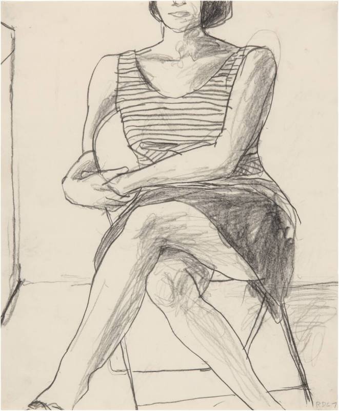 Untitled (Woman with Striped Blouse)