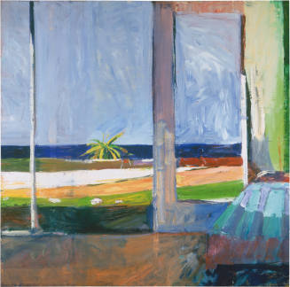 Untitled (View of the Ocean with Palm Tree)